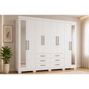 Ver imagem 1 de Guarda Roupa 8 Portas 2ESP 6g Pé Master S. Andirá Bran