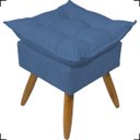 Ver imagem 4 de Kit Poltrona Decorativa Para Recepção Manicure Sala De Estar + Puff Reforçado Suede