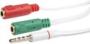 Ver imagem 3 de Kit com 2 Cabos P3 Femea + 2 P2 Macho Fone e Microfone P22a