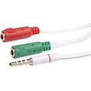 Ver imagem 3 de Kit com 2 Cabos P3 Femea + 2 P2 Macho Fone e Microfone P22a