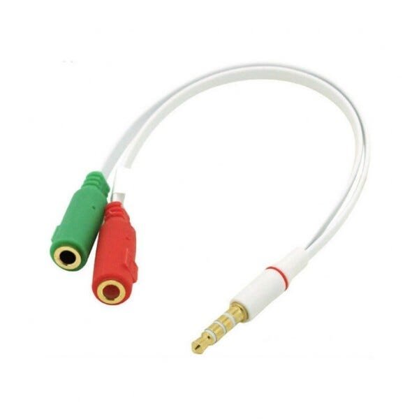 Kit com 2 Cabos P3 Femea + 2 P2 Macho Fone E Microfone p22a - 2