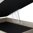 Ver imagem 3 de Base Box Baú Casal Suede Bege - 39x138x188