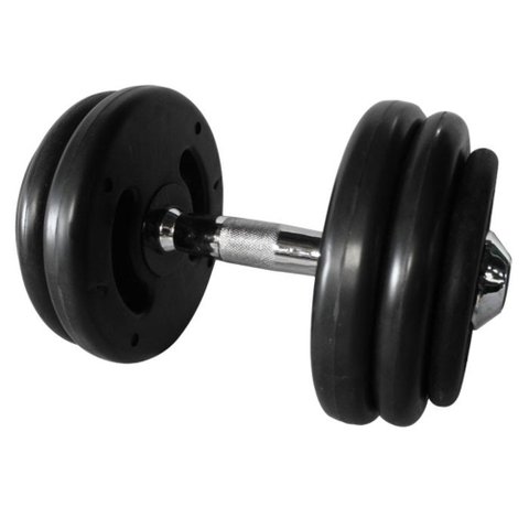 Dumbbell Injetado com pegada cromada 26 kg