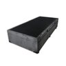 Base Box Baú Solteiro Suede Cinza - 45x78x188 - 4