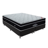 Cama Box Bipartido King Preto e Colchão Elegant Superpocket Molas Ensacadas Ortobom - 1