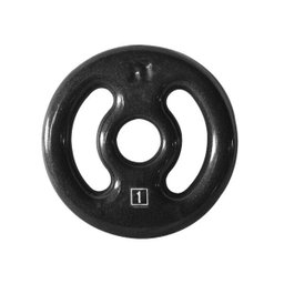 Anilha Ferro Fundido Emborrachada Fitness Academia 1,0 Kg - 1