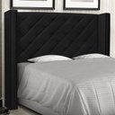 Ver imagem 2 de Cabeceira Estofada Cama Box Casal Alteza 140cm Corano Preto - Desk Design