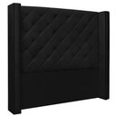 Ver imagem 1 de Cabeceira Estofada Cama Box Casal Alteza 140cm Corano Preto - Desk Design