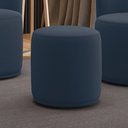 Ver imagem 2 de Puff Redondo Orgânico para Sala Malu Suede Azul Marinho M11 - D’Rossi
