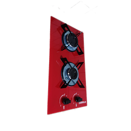 Cooktop a Gás 2 Bocas Mesa de Vidro Vermelho Bivolt Glp - 2