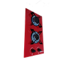 Cooktop a Gás 2 Bocas Mesa de Vidro Vermelho Bivolt Glp - 2