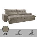 Ver imagem 6 de Sofá Liz 02 Módulos de 80cm Br 25cm Meu Sofá Online B002 Veludo Capuccino