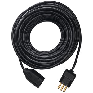 Extensão Elétrica 20a 20 Metros Cabo Pp 3x2,5mm Megatron com Pinos Macho e Fêmea de 20a Cor:preto