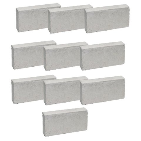 Tijolo Refratário de 11,4x23x5,1 com 10 Peças - Cerâmica Martins Tijolo Refratario 114x230x51 com 10