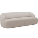 Ver imagem 1 de Sofá 3 Lugares Curvo Orgânico Living 220cm Barolo L06 Bouclê Bege