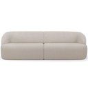 Ver imagem 5 de Sofá 3 Lugares Curvo Orgânico Living 220cm Barolo L06 Bouclê Bege