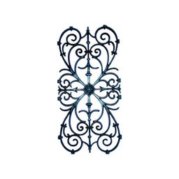 Grade de Ferro Fundido Ramada Grande Sacada Varanda 74x37cm - 1