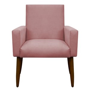 Poltrona Decorativa Nina Cadeira Escritório Recepção Brunaldi:rosa