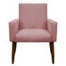 Poltrona Decorativa Nina Cadeira Escritório Recepção Brunaldi:rosa - 1