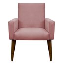 Ver imagem 1 de Poltrona Decorativa Nina Cadeira Escritório Recepção Brunaldi:rosa