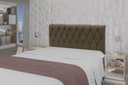 Ver imagem 3 de Cabeceira Viena Plus Casal 1400mm Suede Marrom Taupe - Simbal
