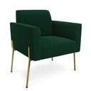 Ver imagem 4 de Poltrona Sala Estar Pé Ferro Dourado Kit 2 Marisa Bouclê D03 - D’Rossi