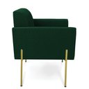 Ver imagem 5 de Poltrona Sala Estar Pé Ferro Dourado Kit 2 Marisa Bouclê D03 - D’Rossi