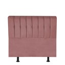Ver imagem 1 de Cabeceira Estofada Kiara 90cm Solteiro Box Quarto Suede Rose Gold - Gat Magazine