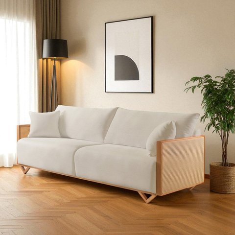Sofá Fixo 3 Lugares Luxo 190cm Arthur