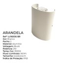 Ver imagem 5 de Arandela Lumier Decor 2w 3000k Branca Ip65 Bivolt
