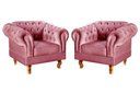 Ver imagem 1 de Conjunto 2 Poltronas Dom Pedro Cor:Suede Rosa 280