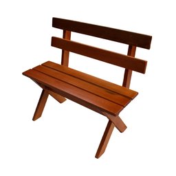 Conjunto Mesa Rústica 2m e 4 Bancos Madeira Maciça Eucalipto:Cerejeira - 3