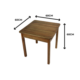 Mesa Infantil 60x60 com 4 Cadeiras Madeira Macica Mesinha - 2