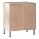 Ver imagem 1 de Balcão Sem Tampo 70cm Lis Legno Crem e Cumaru