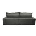 Ver imagem 2 de Sofa Retrátil e Reclinável 2,92m com Molas Ensacadas Cama Inbox Soft Tecido Suede Cinza