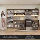 Ver imagem 5 de Armário de Cozinha Completa 293cm com Pia Rustic/Cinza Emilly Madesa 08