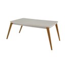 Ver imagem 5 de Conjunto: Mesa Sala Jantar Havana Curvo 120cm + 4 Cadeiras Maldivas Naturale/off White - Capuccino/