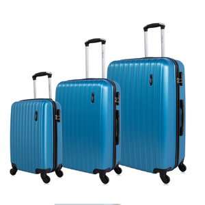 Conjunto de malas de viagem P, M e G Londres Plus Swiss Move Azul