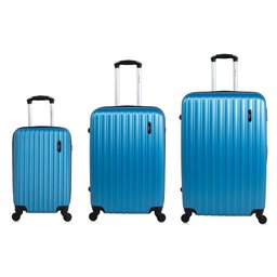 Conjunto de malas de viagem P, M e G Londres Plus Swiss Move Azul - 2