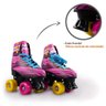 Patins 4 Rodas Roller Classico Rosa C/Kit Protecao Tamanho 36/37 Bw021R-36/37 - 4