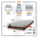 Ver imagem 3 de Colchão c/ Molas Ensacadas Venice Marrom Solteiro 88x188x22