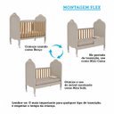 Ver imagem 4 de Berço Peroba Elô Americano Off White 100% MDF Bebê Infantil
