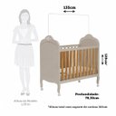 Ver imagem 2 de Berço Peroba Elô Americano Off White 100% MDF Bebê Infantil