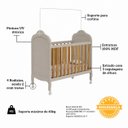 Ver imagem 3 de Berço Peroba Elô Americano Off White 100% MDF Bebê Infantil