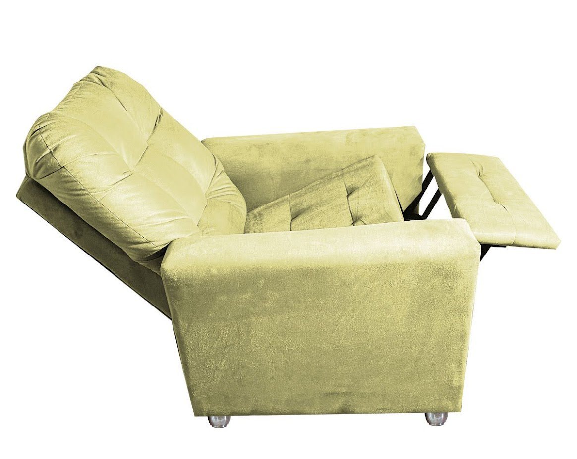 Poltrona Reclinável Extensão De Cílios Madonna Amarelo - 2