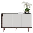 Ver imagem 1 de Aparador Buffet Jurerê Off White Matte Nogueira Real - Colibri