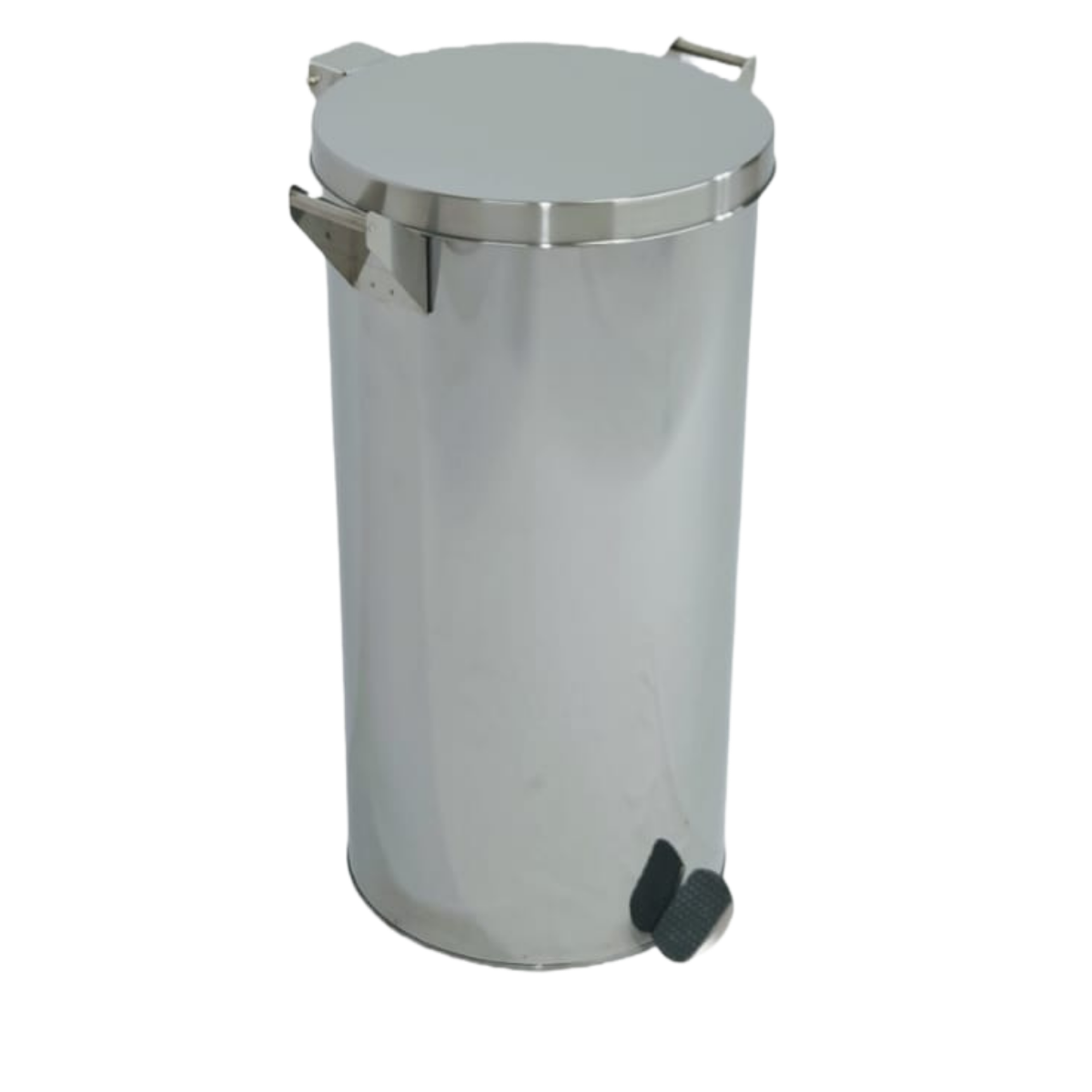 Lixeira Pedal e Alça 50l em Aço Inox 30x60