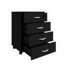 Ver imagem 4 de Gaveteiro Volante New City 4 Gavetas 46,5 cm Preto Gebb Work