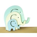 Ver imagem 2 de Objeto Decorativo Trio de Elefantes Linha Soft