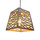 Ver imagem 1 de Luminária Teto Pendente Mdf Lâmina Madeira Moderna Rústica